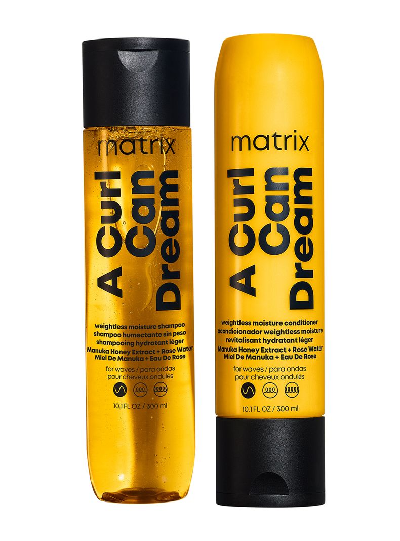 Set Shampoo 300 ml + Acondicionador 300 ml Hidratante Cabello Ondulado ACCD Matrix
