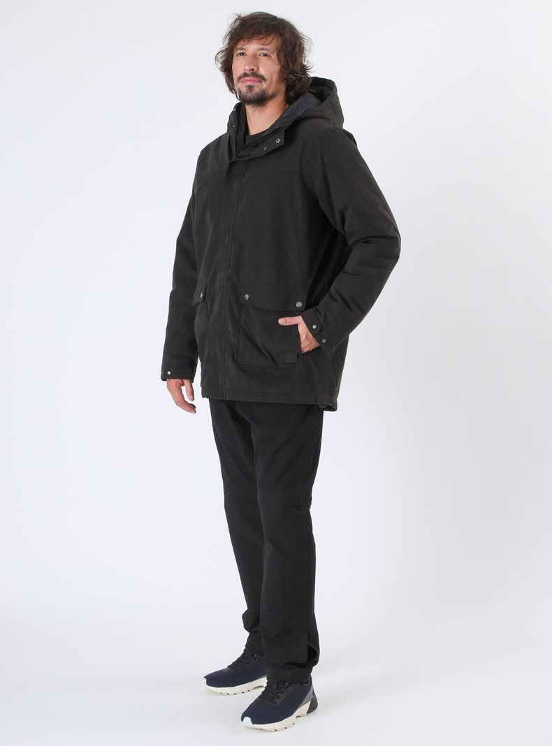 Chaqueta con Bolsillo Larga Impermeable-3