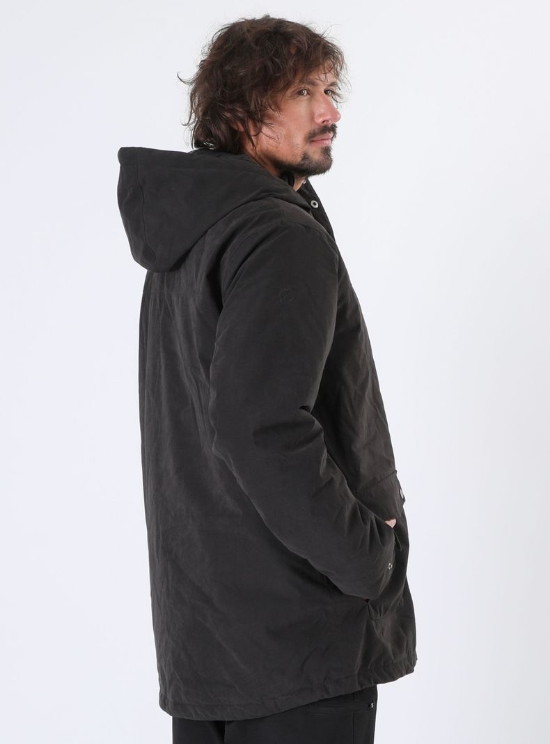 Chaqueta con Bolsillo Larga Impermeable-1