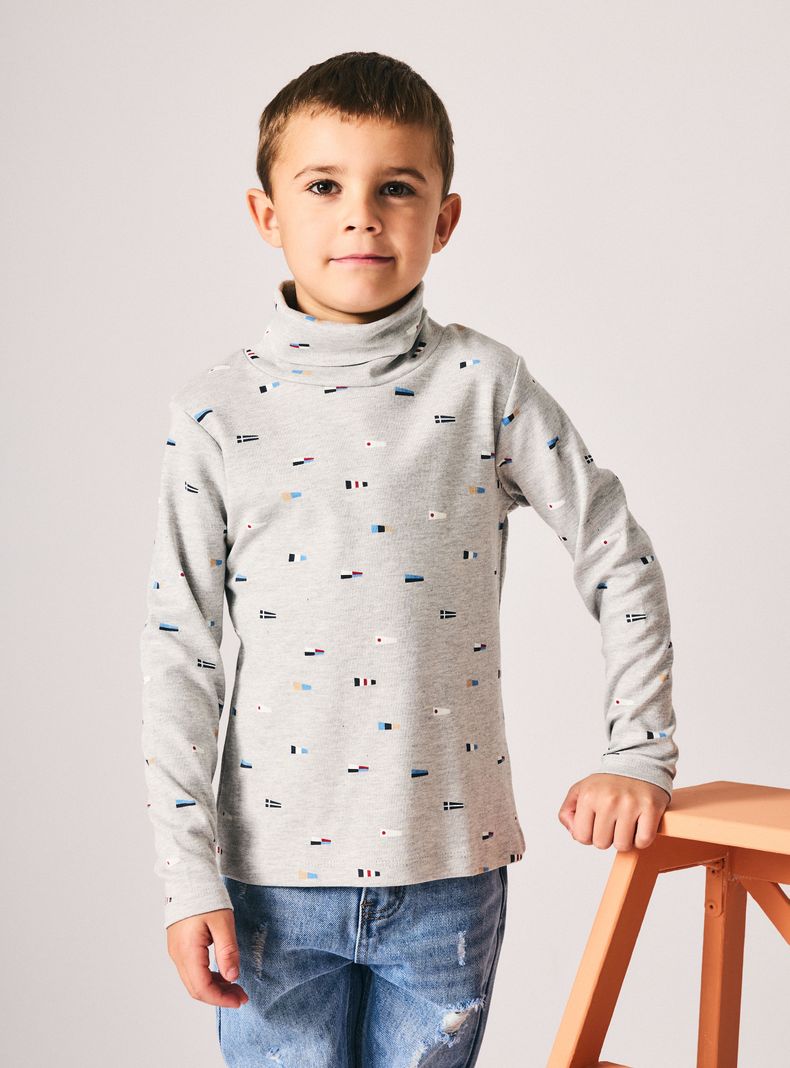 Polera Bipack Beatle Estampado Liso-4
