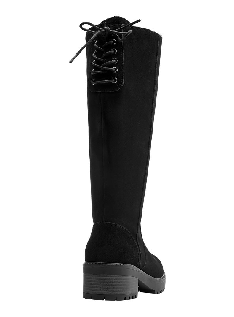 Bota con Taco Cuadrado Ch130 Cuero Mujer-4