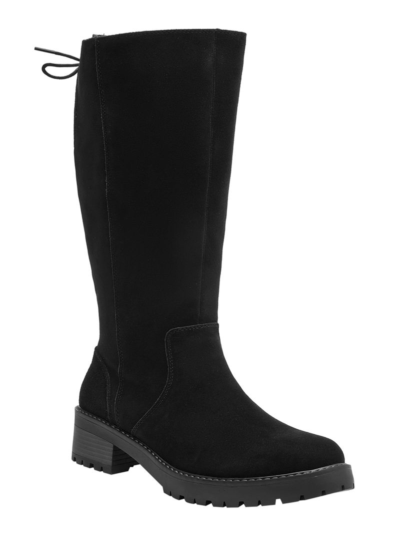 Bota con Taco Cuadrado Ch130 Cuero Mujer-1