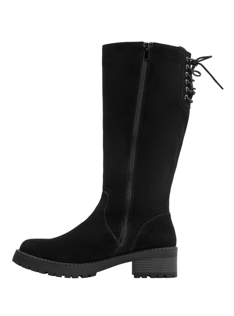 Bota con Taco Cuadrado Ch130 Cuero Mujer-2