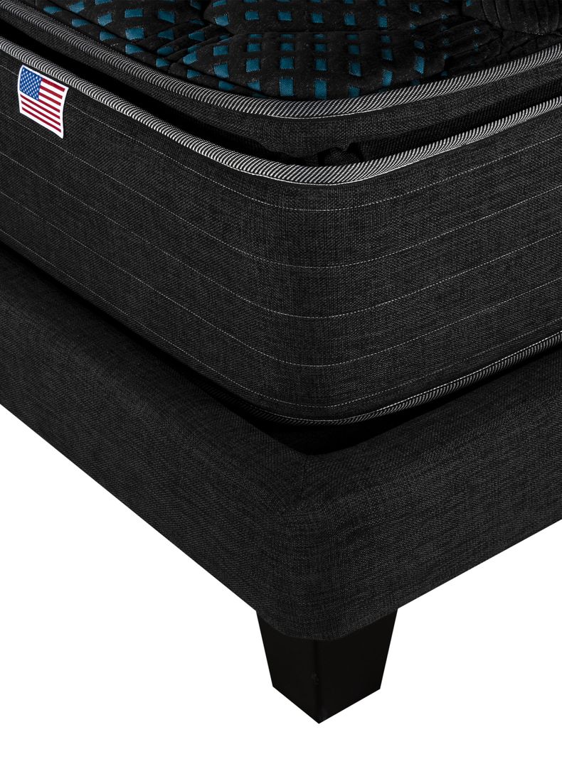 Cama Europea LowNest Dolphin Base Dividida 2 Plazas + Respaldo Tignes Margo-4