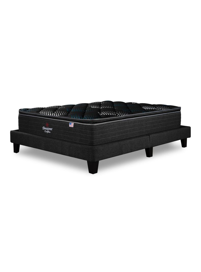 Cama Europea LowNest Dolphin Base Dividida 2 Plazas + Respaldo Tignes Margo-2