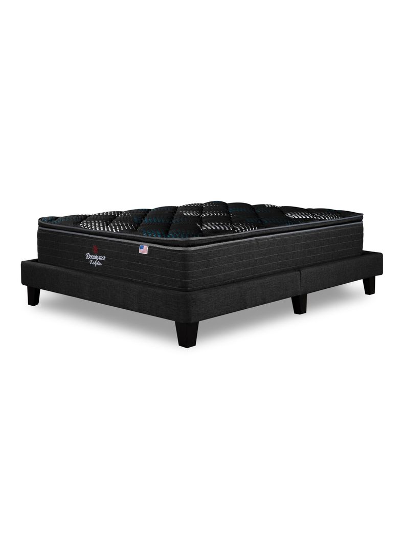 Cama Europea LowNest Dolphin Base Dividida 2 Plazas + Respaldo Tibet Margo-0