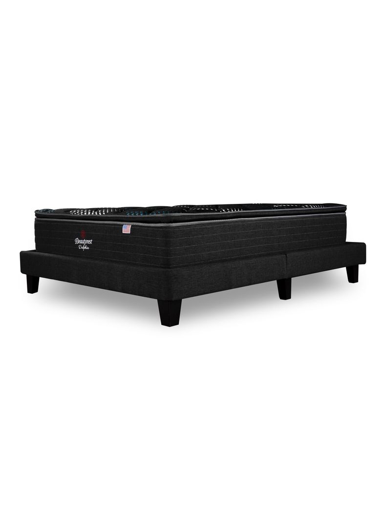 Cama Europea LowNest Dolphin Base Dividida 2 Plazas + Respaldo Tibet Margo-2