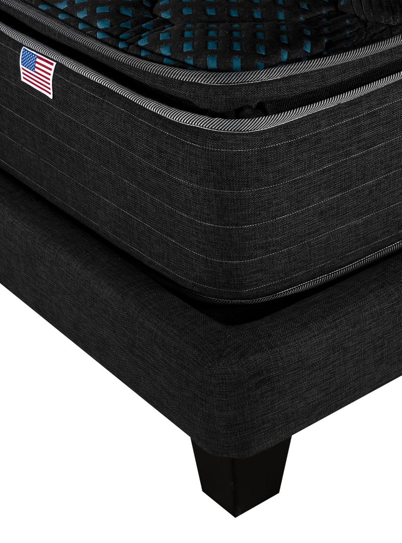 Cama Europea LowNest Dolphin Base Dividida 2 Plazas + Respaldo Tibet Margo-4