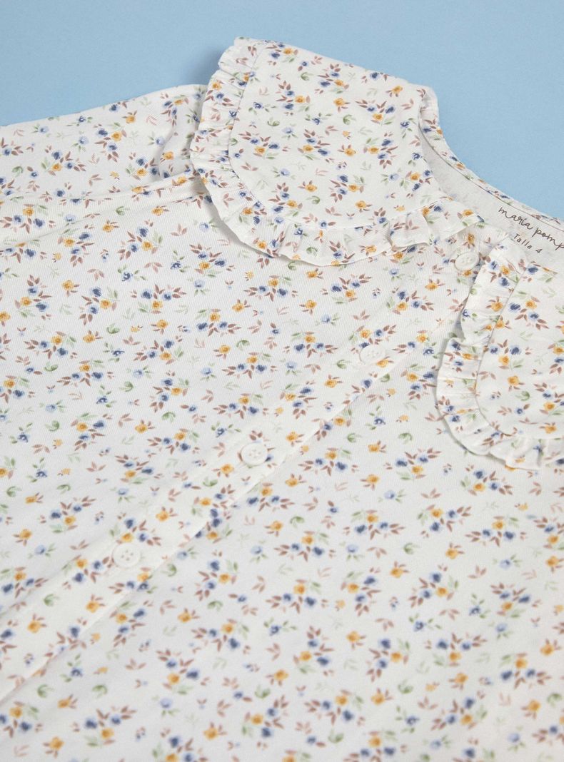 Blusa Cuello Bobo, Estampado Floral-2