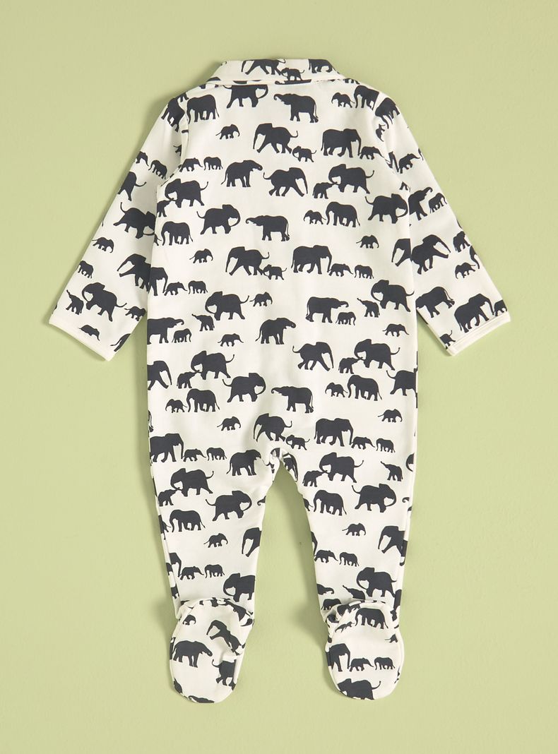 Pijama Estampado Orgánico Animales-1