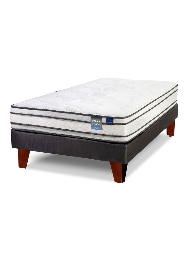 Cama Europea Innova 1.5 Plazas Chocolate-0