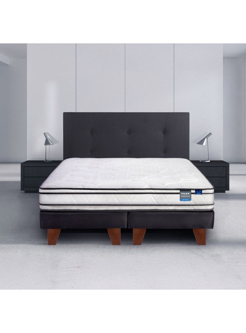 Cama Europea Innova 1.5 Plazas Chocolate-5