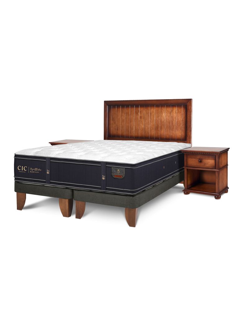 Cama Europea 2 Plazas BD Grand Premium + Set Monterrey