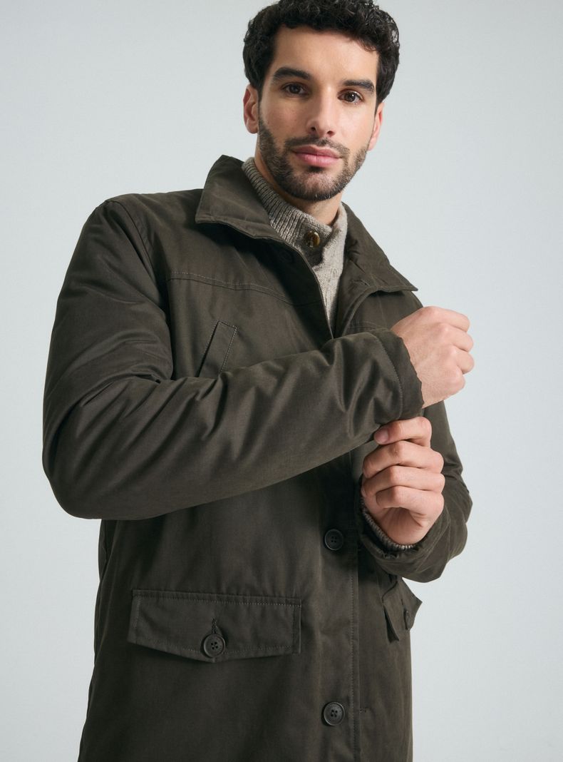 Chaqueta Larga Botones-3