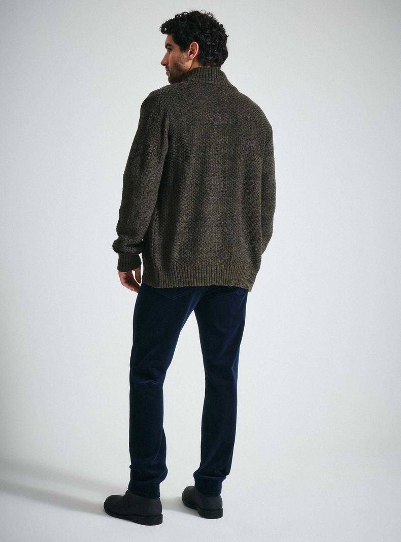 Sweater Texturado Full Zipper-5