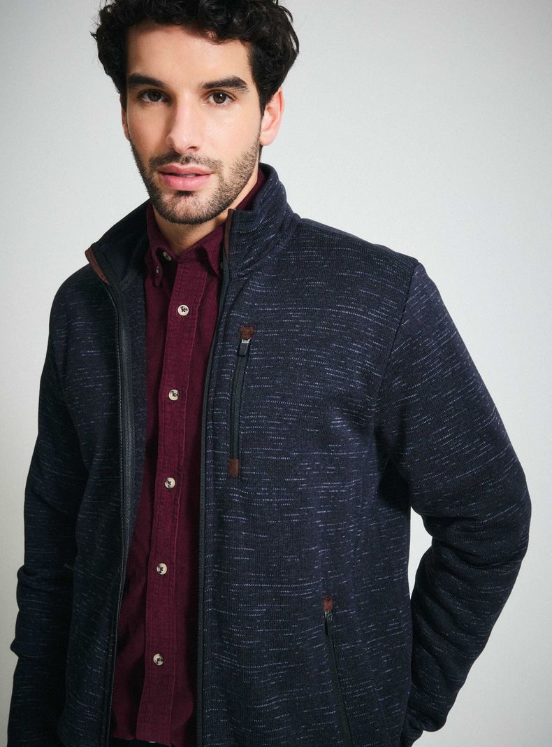 Polar Full Zipper Detalles Suede-2
