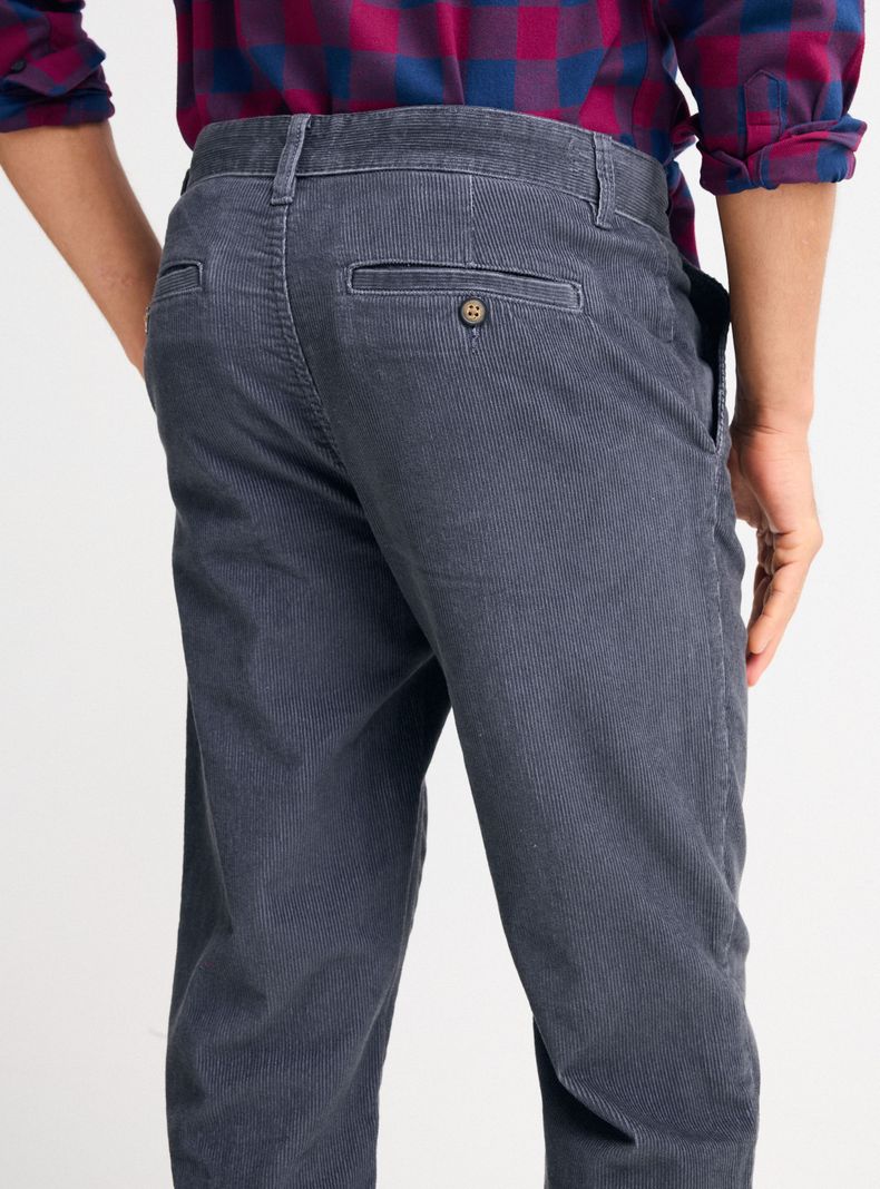 Pantalón Cotele Corte Chino-3