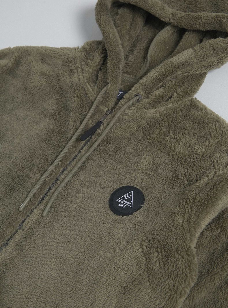 Polar Estilo Básico con Cierre y Capucha-2