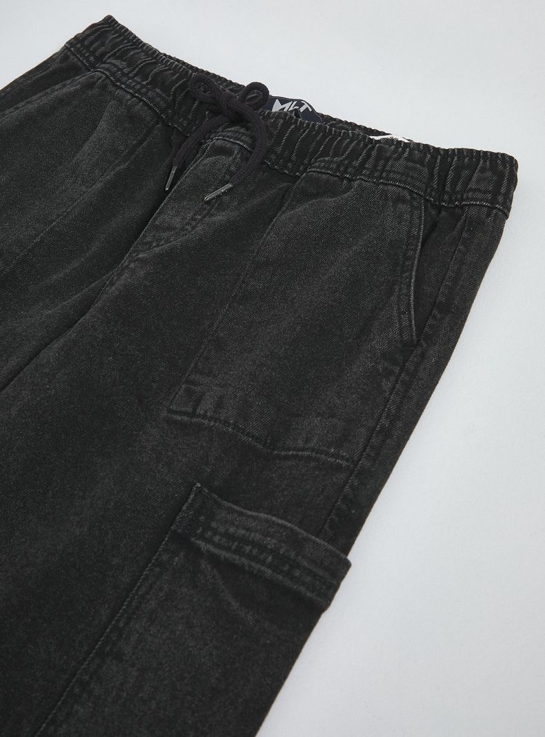 Jeans con Cintura Elásticada y 3 Bolsillos-2