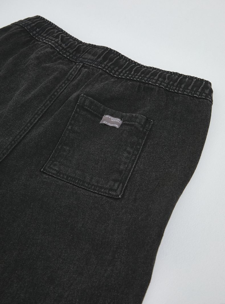 Jeans con Cintura Elásticada y 3 Bolsillos-1