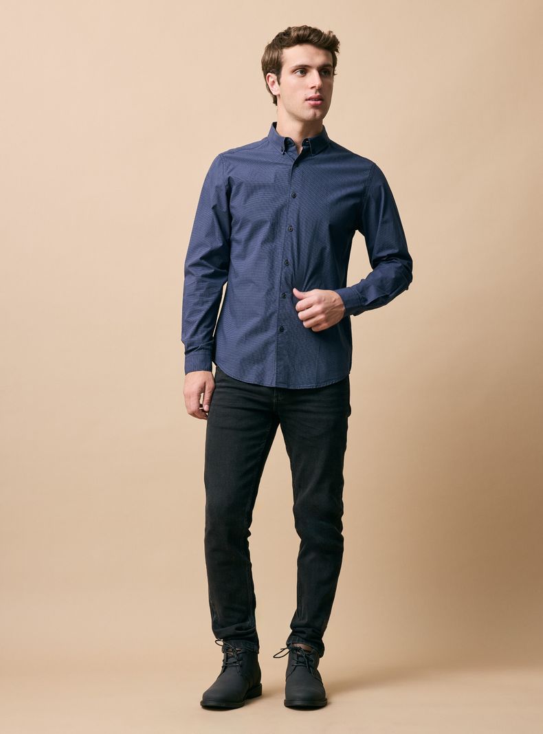 Camisa Mini Cuadro Bi Color-4