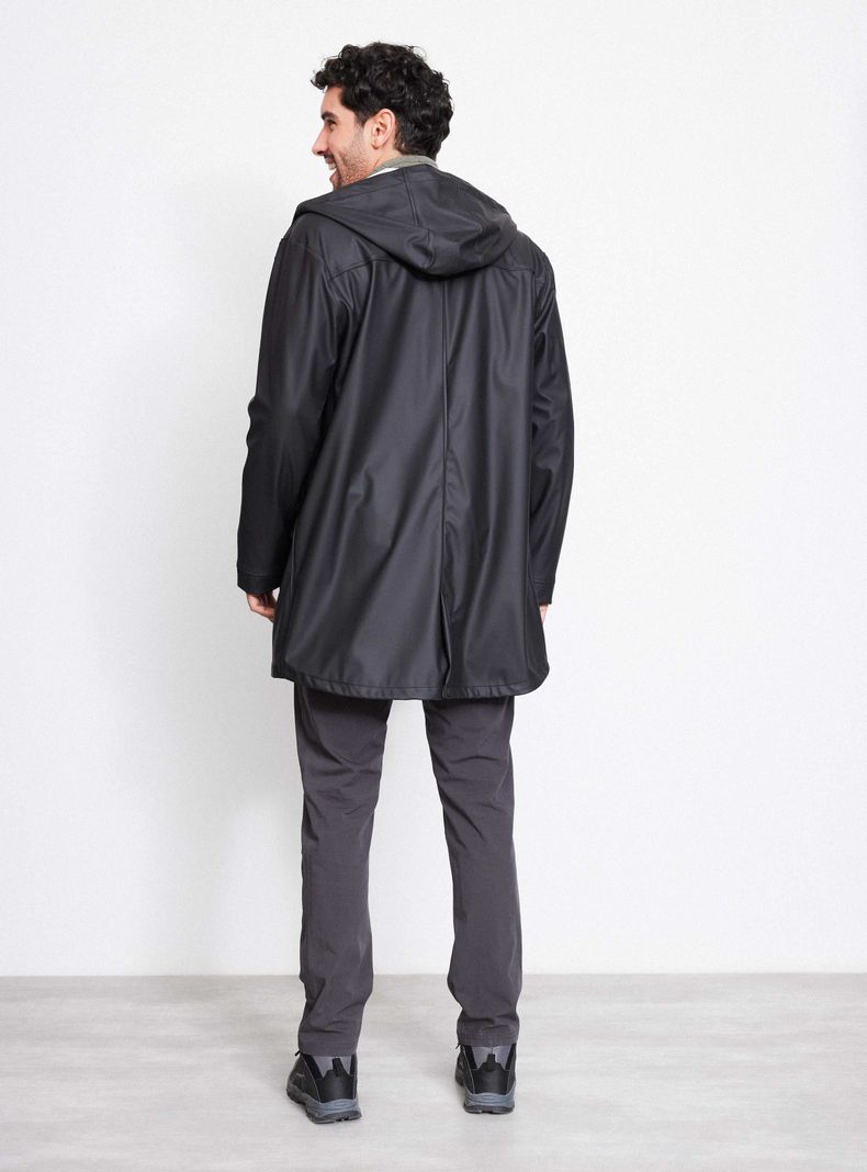 Chaqueta Abrigo Impermeable Largo-5