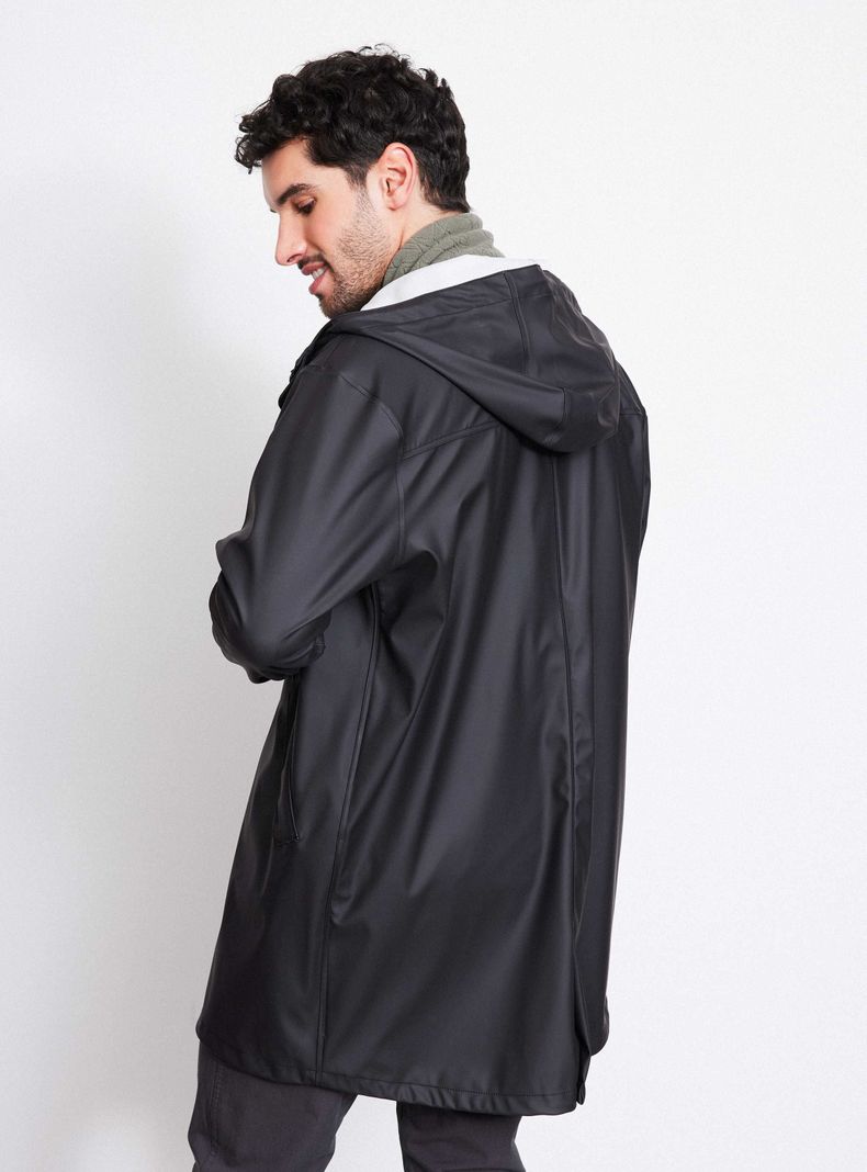 Chaqueta Abrigo Impermeable Largo-1