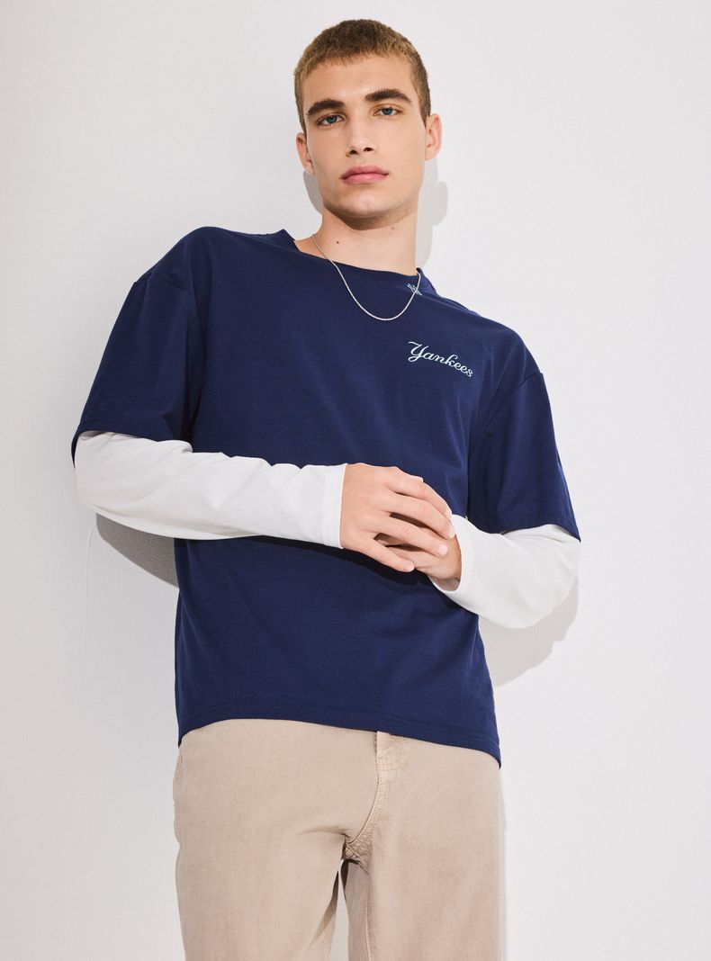 Polera Manga Larga Back Print Regular Fit-0