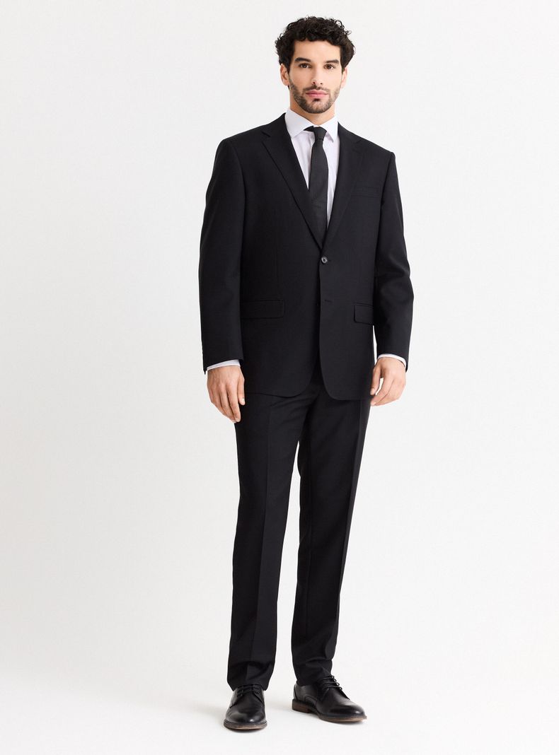 Traje Recto 100% Lana Lisa Regular Fit-4