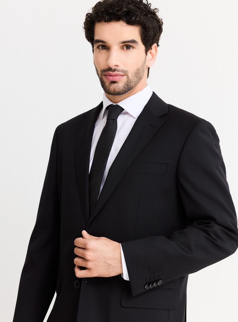 Traje Recto 100% Lana Lisa Regular Fit-3