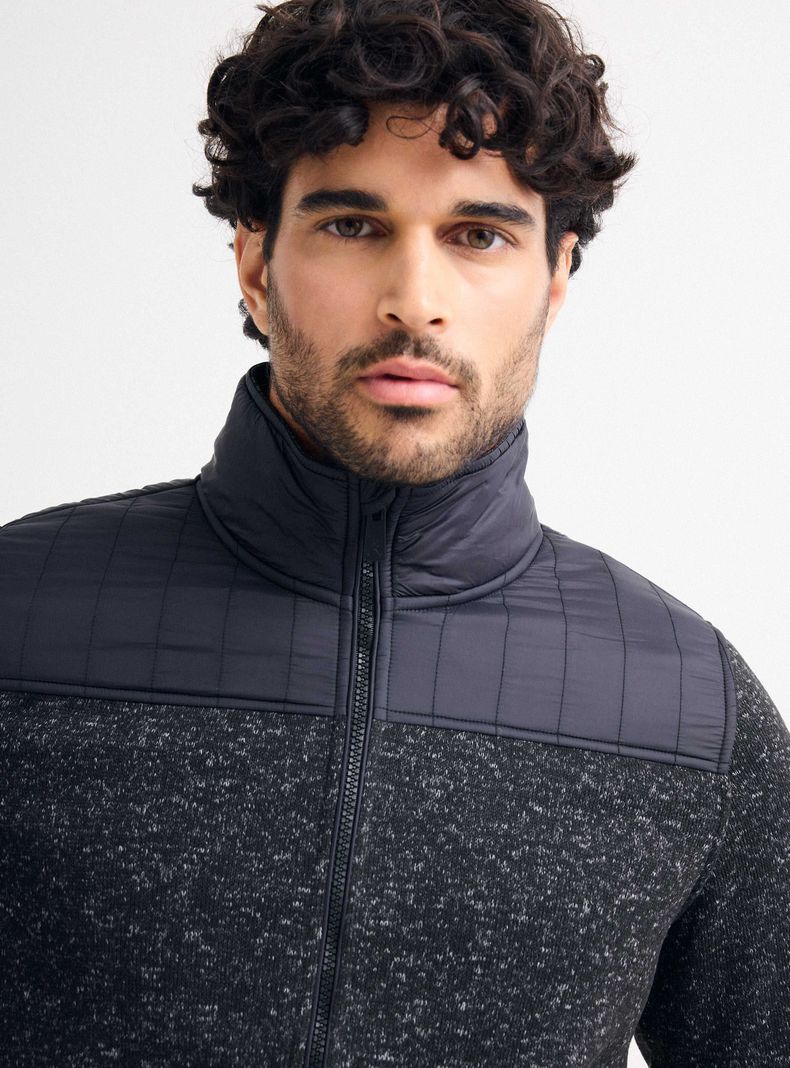 Polar Full Zipper Tela Parka enn Parte Superior-3