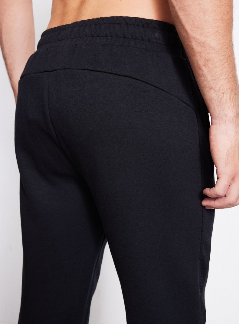 Pantalón Bolsillos Cierre Estampado En Pierna-3