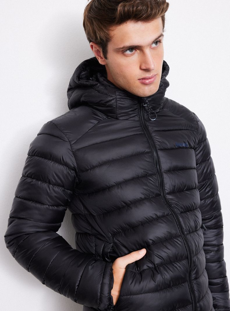 Parka Cuello Alto 3 Bolsillos con Cierre-2