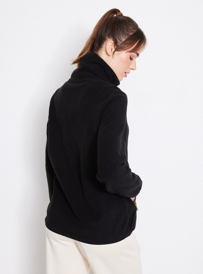Polar Fleece Cuello Alto Cierre Métalico-1