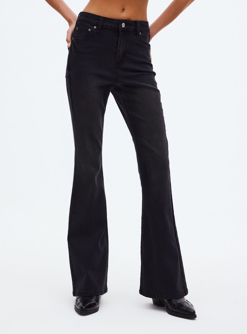 OPPOSITE JEANS FLARE LAVADOS VINTAGE