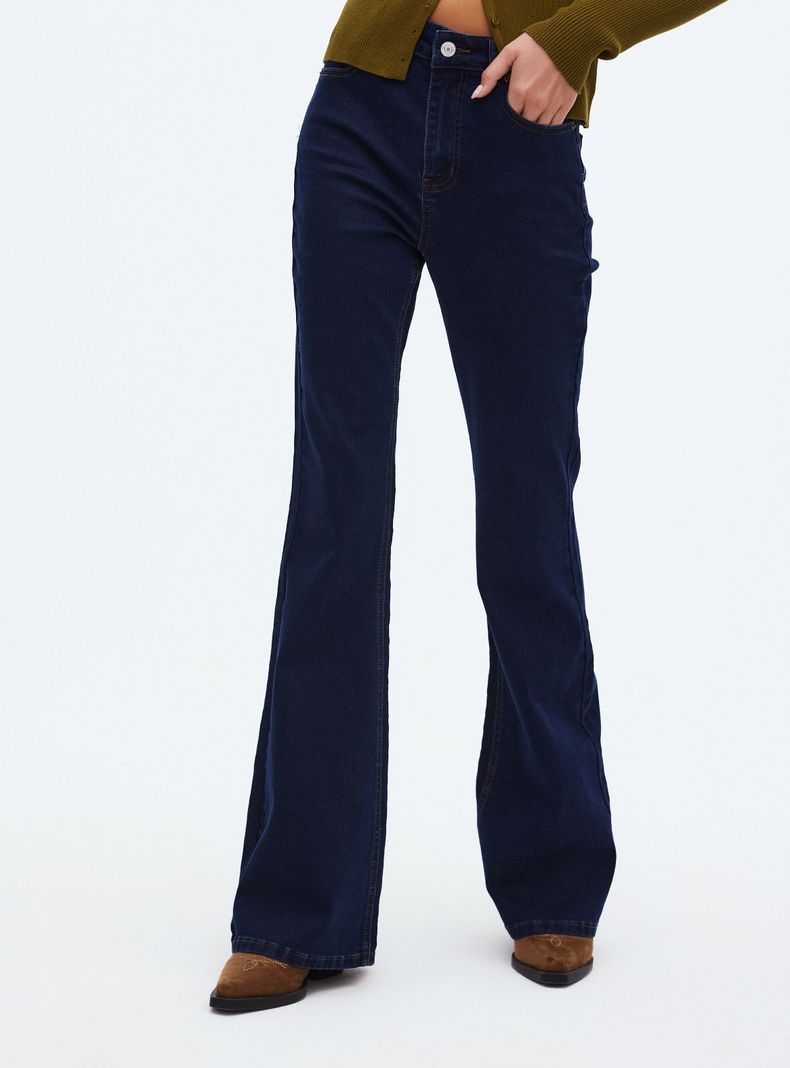 OPPOSITE JEANS FLARE LAVADOS VINTAGE