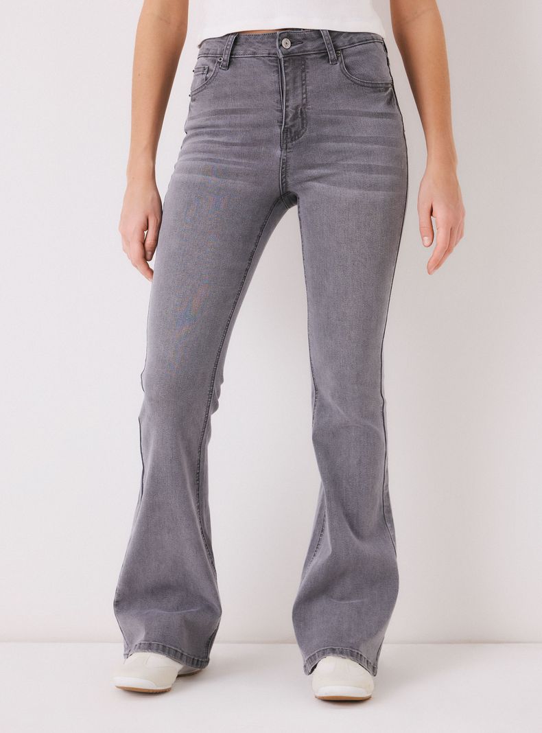 OPPOSITE JEANS FLARE LAVADOS VINTAGE