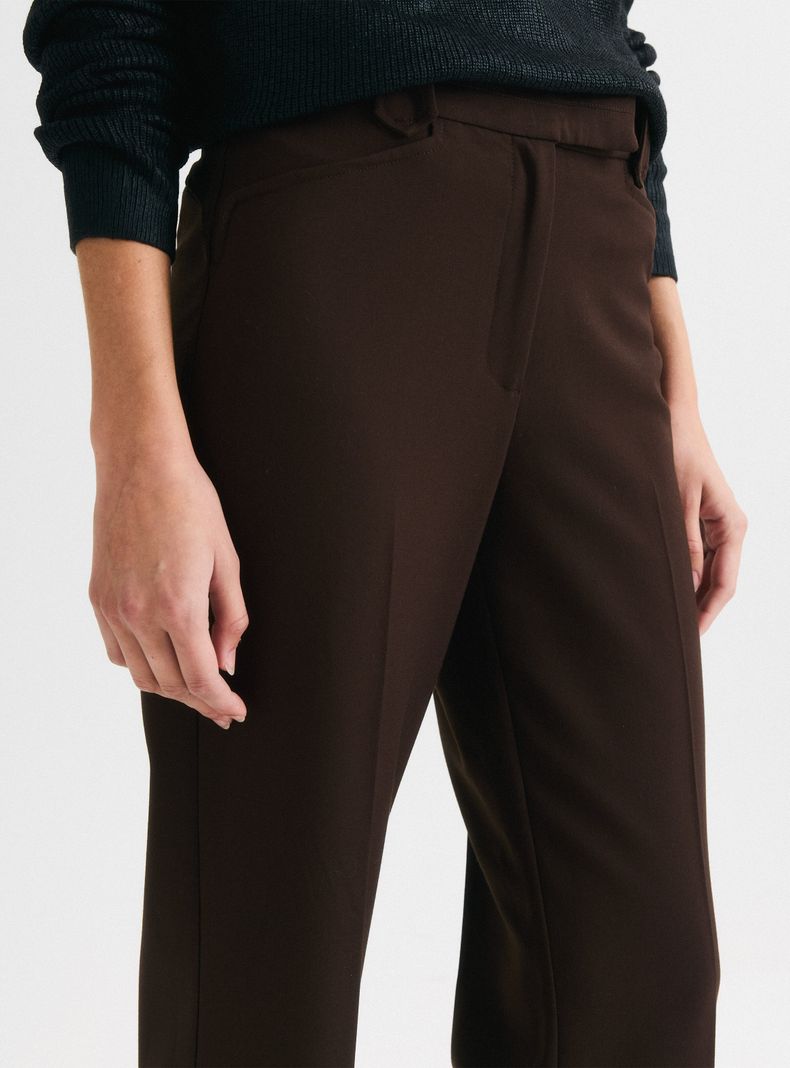 Pantalón Tiro Alto Semi Ajustado-2