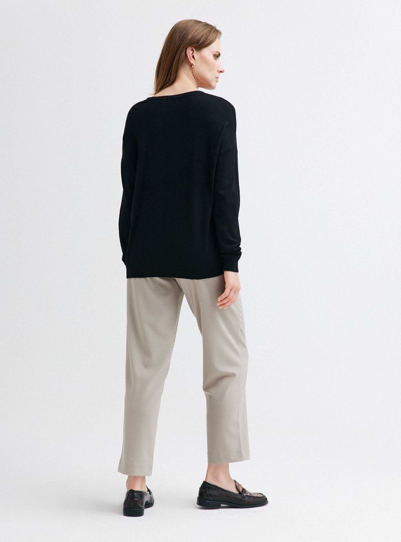 Sweater Logo Pointelle-5