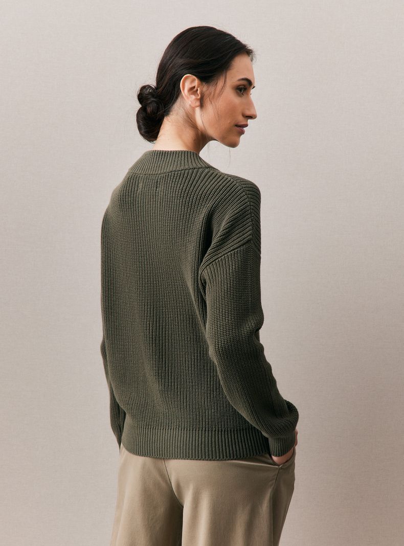 Sweater de Algodón con Botones-1