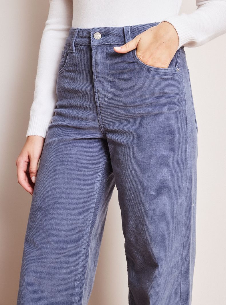 Pantalón Cotelé Wide Leg-2