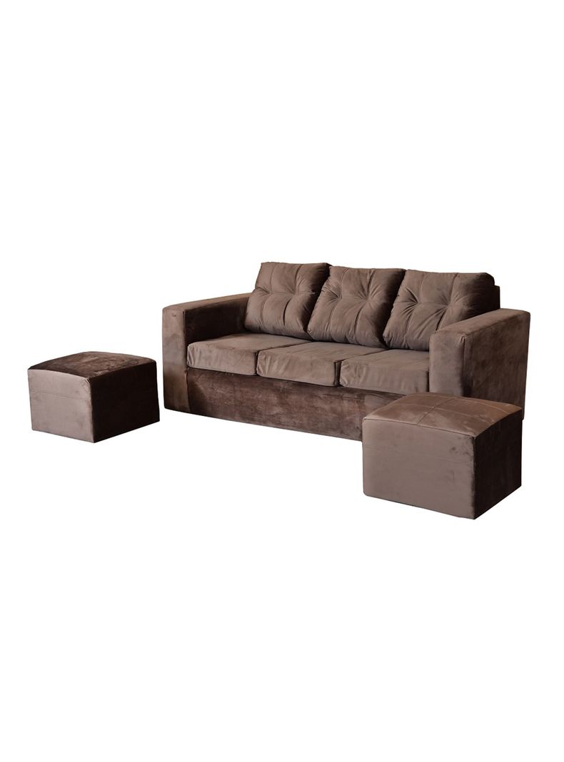 Sofá Nize 2 Pouf 3 Cuerpos PU-2