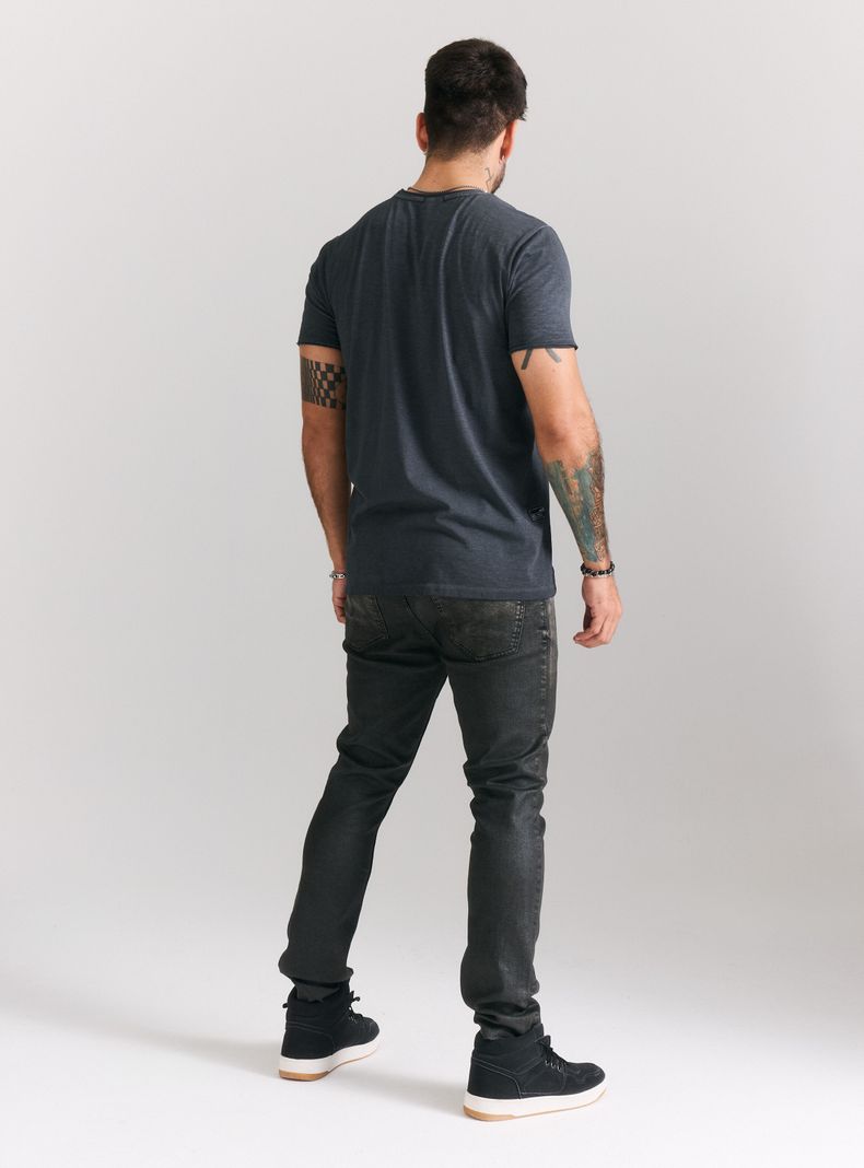 Polera Corte Diagonal con Tajalí Dirty Wash-5