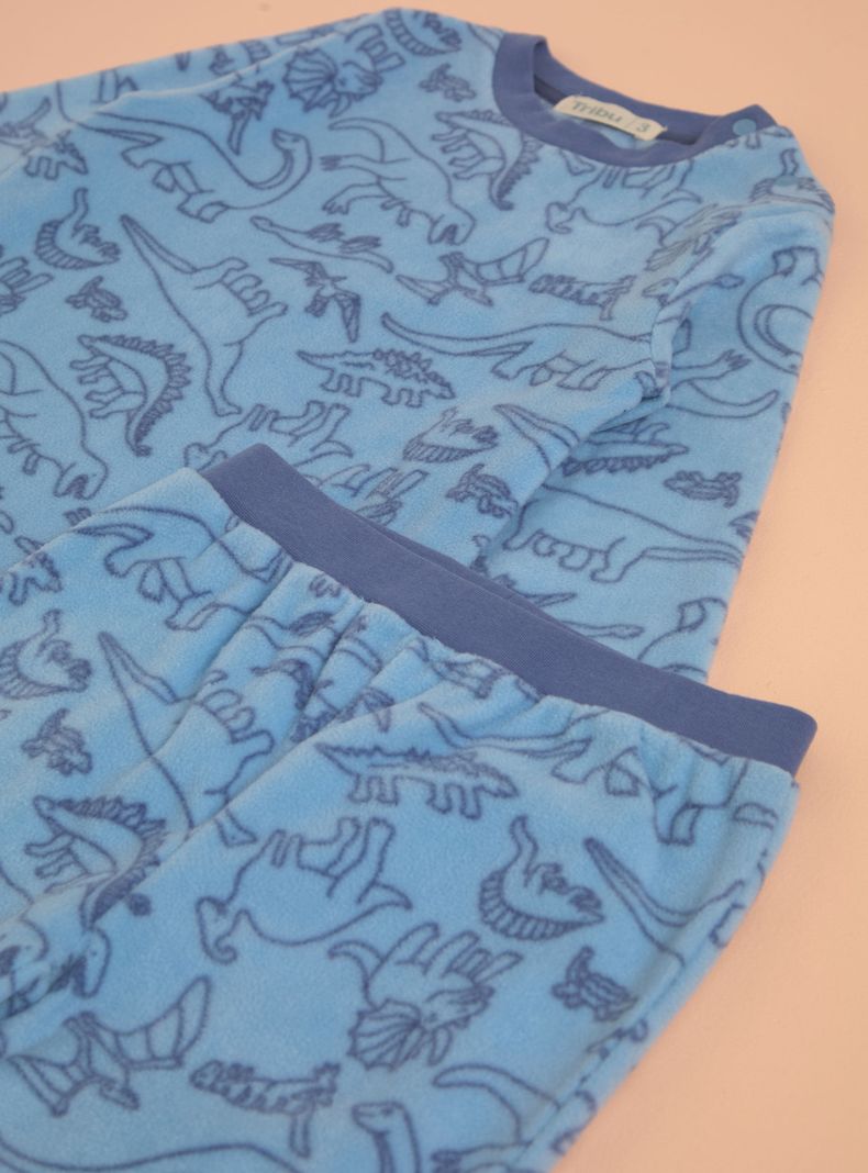 Pijamas Estampado Completo de Micropolar-2