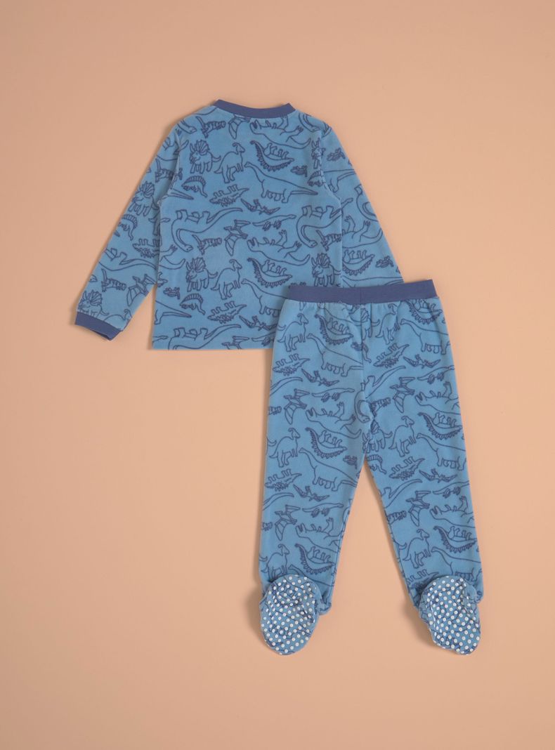 Pijamas Estampado Completo de Micropolar-1