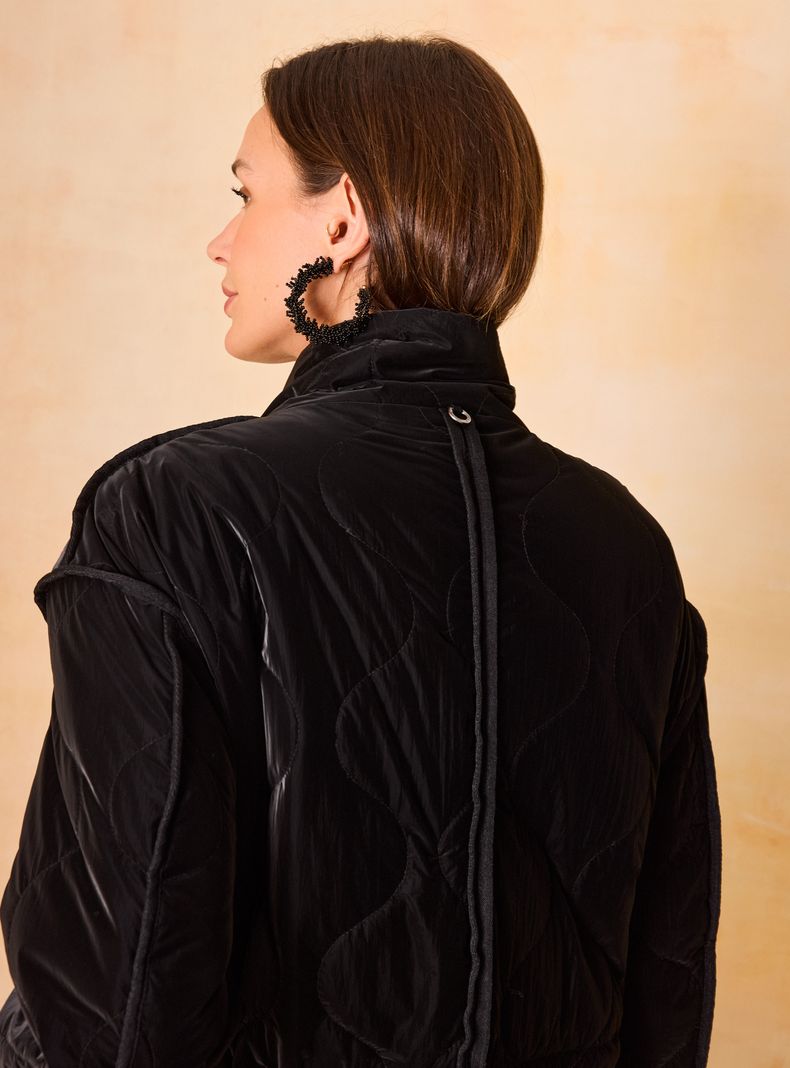 Parka Acolchada Detalle de Sesgos-3