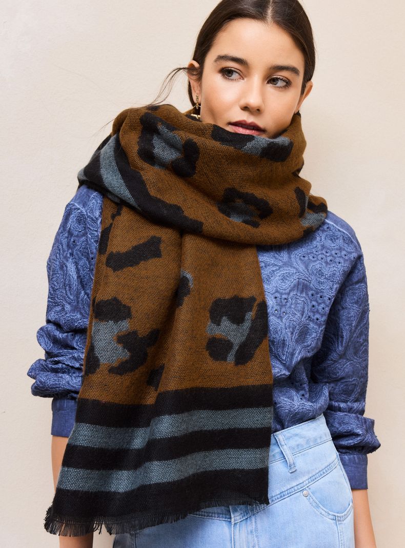 Bufanda Flecos Animal Print-4