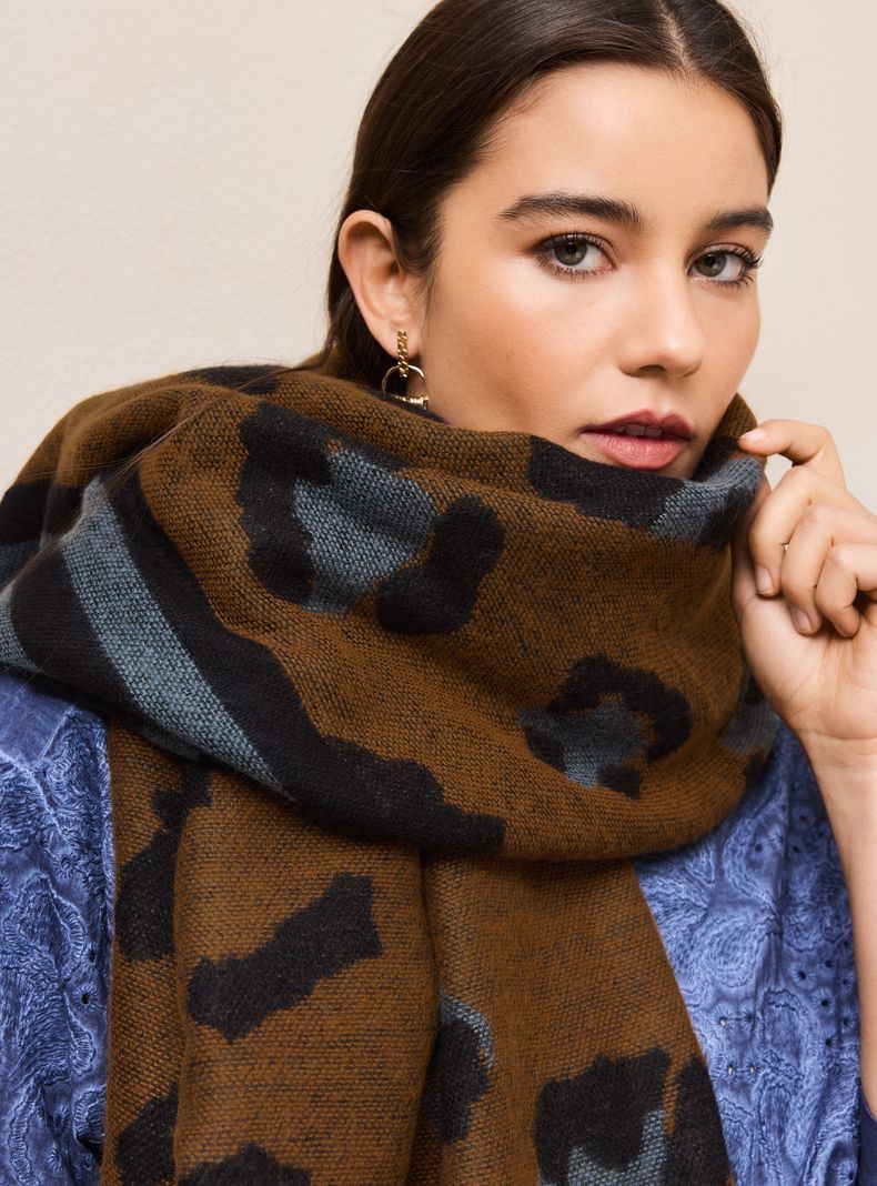 Bufanda Flecos Animal Print-5