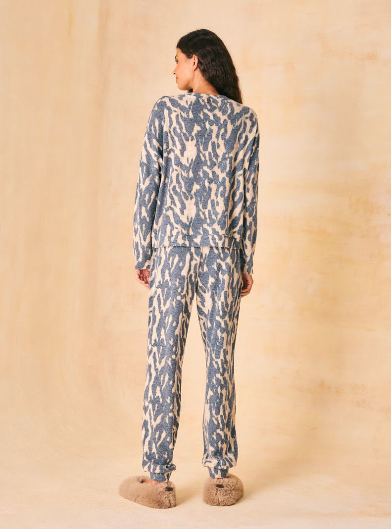 Pijama Tipo Buzo Full Estampado Tipo Animal Print-5