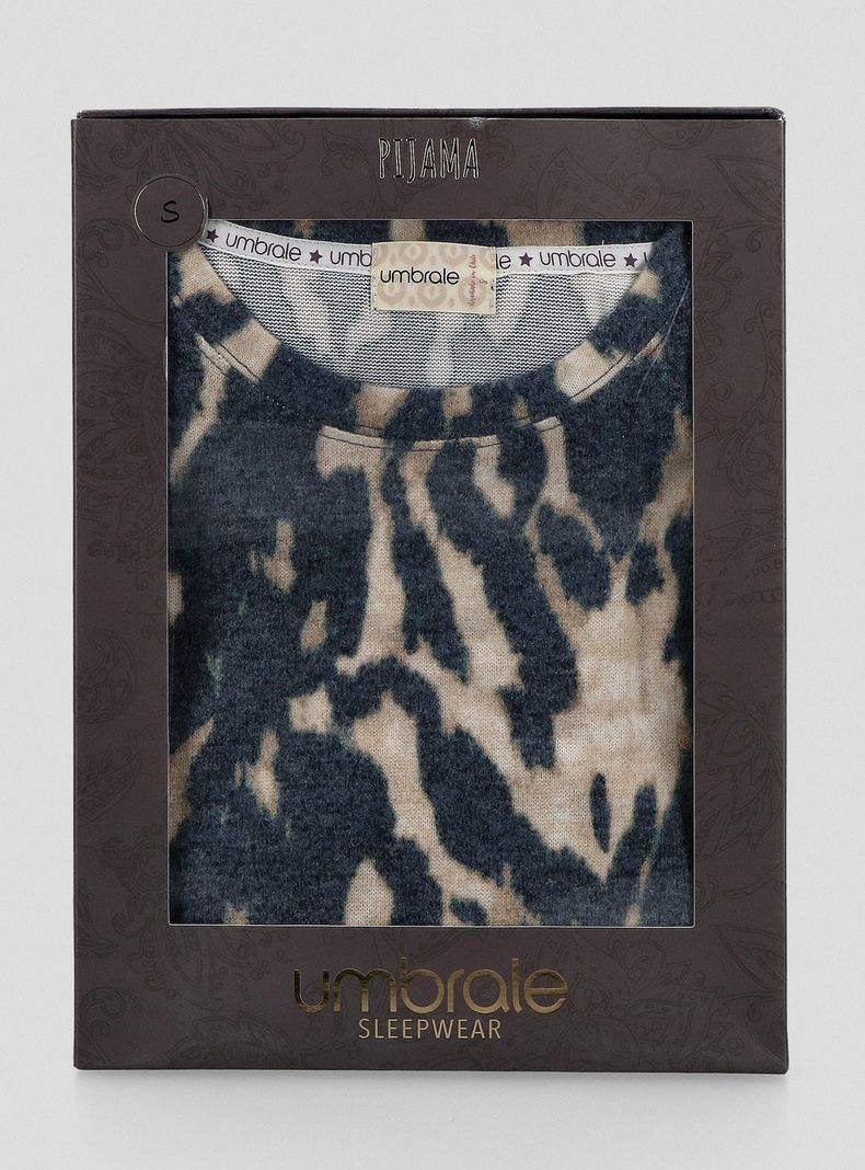 Pijama Tipo Buzo Full Estampado Tipo Animal Print-6
